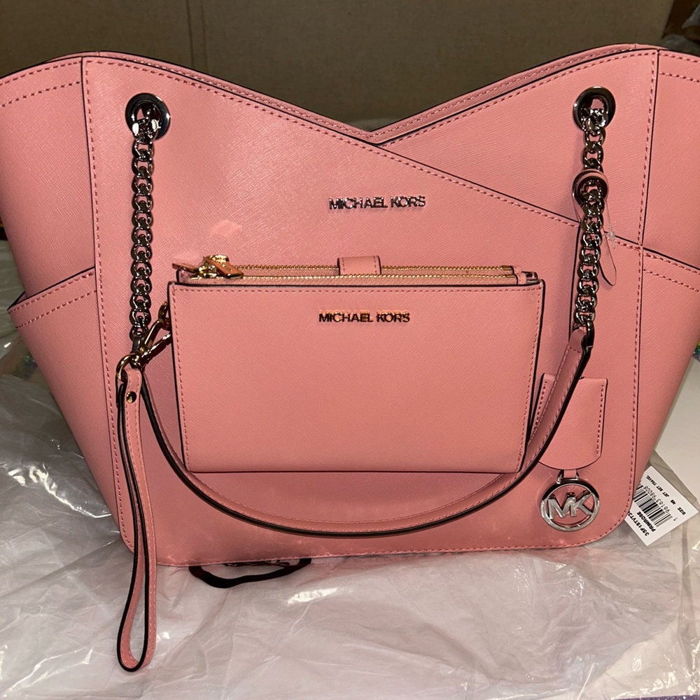 Michael Kors Primrose jet set tote and wallet NWT